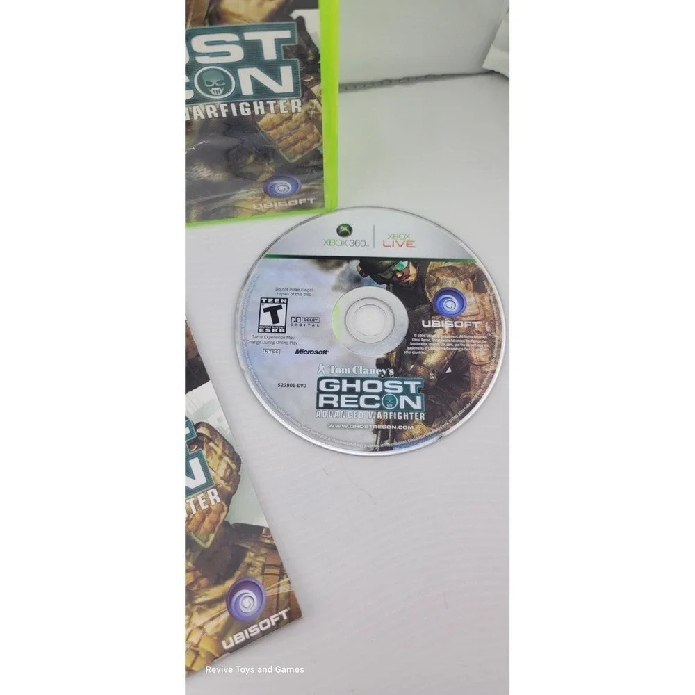 Tom Clancy's Ghost Recon Advanced Warfighter Microsoft Xbox‎ 360 2006 CIB Tested
